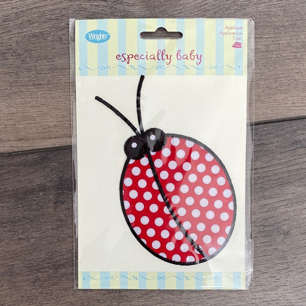 Especially Baby Red Polka Dot Ladybug Applique